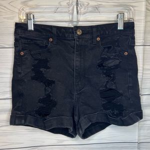Size 6  American eagle distressed jean shoets